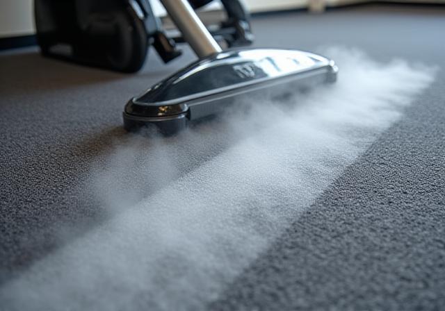 Deep steam carpet extraction process